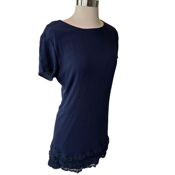 Lulus Sheath Dress Womens Knee Length Short Sleeve Lightweight Blue Large - Picture 5 of 13